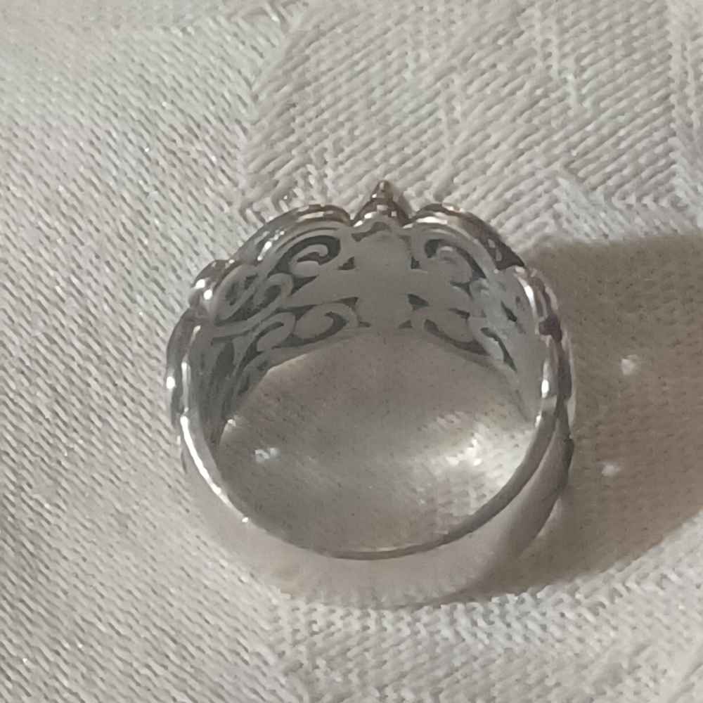 Konstantino Diamond Scroll Ring, SS &18k, Size 5.5 - Picture 8 of 13